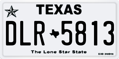 TX license plate DLR5813