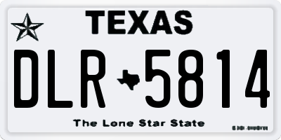 TX license plate DLR5814