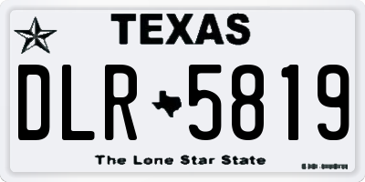 TX license plate DLR5819