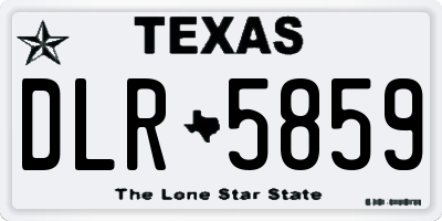 TX license plate DLR5859