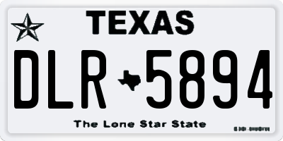 TX license plate DLR5894