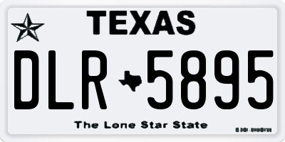 TX license plate DLR5895