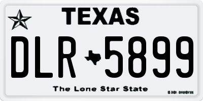TX license plate DLR5899