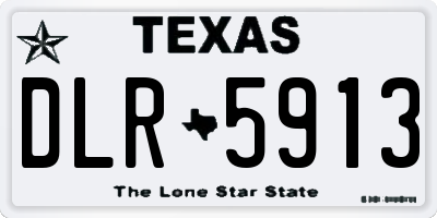 TX license plate DLR5913