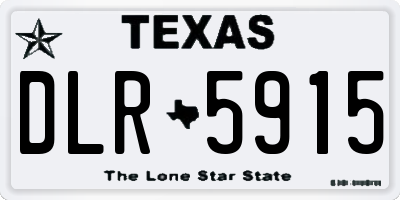 TX license plate DLR5915