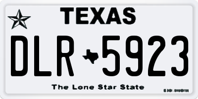 TX license plate DLR5923