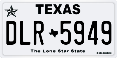 TX license plate DLR5949