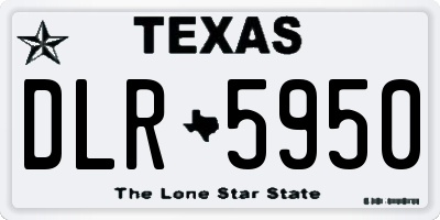 TX license plate DLR5950