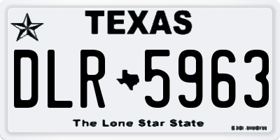 TX license plate DLR5963