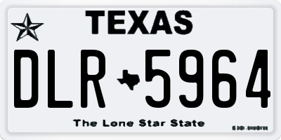 TX license plate DLR5964