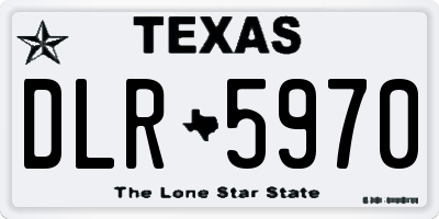 TX license plate DLR5970