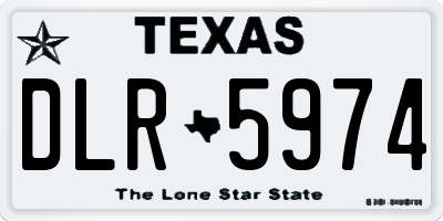 TX license plate DLR5974