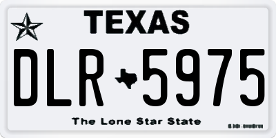 TX license plate DLR5975