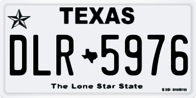 TX license plate DLR5976