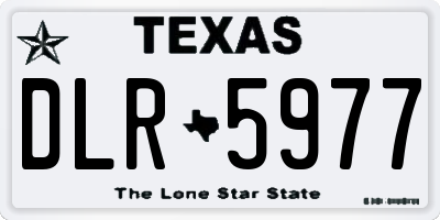 TX license plate DLR5977
