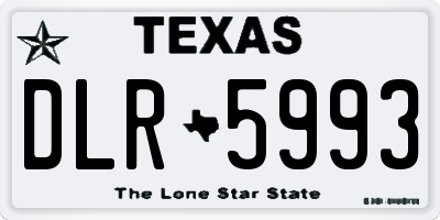 TX license plate DLR5993