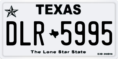 TX license plate DLR5995