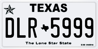 TX license plate DLR5999