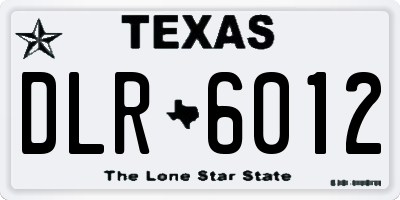TX license plate DLR6012