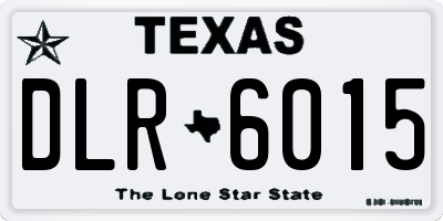 TX license plate DLR6015