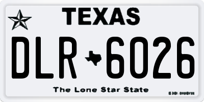 TX license plate DLR6026