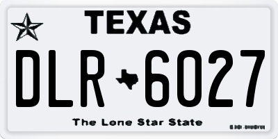 TX license plate DLR6027