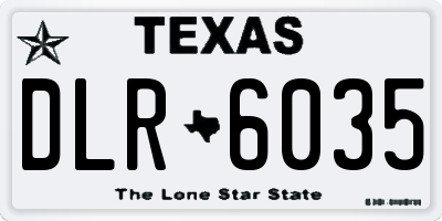 TX license plate DLR6035