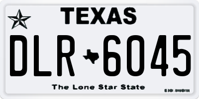 TX license plate DLR6045