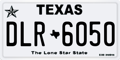 TX license plate DLR6050