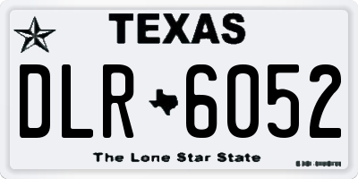 TX license plate DLR6052