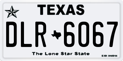 TX license plate DLR6067