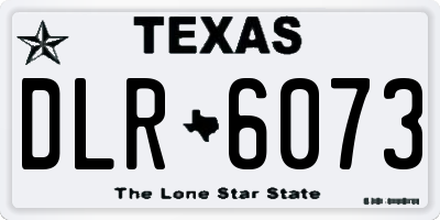 TX license plate DLR6073
