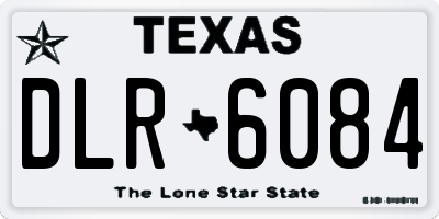 TX license plate DLR6084