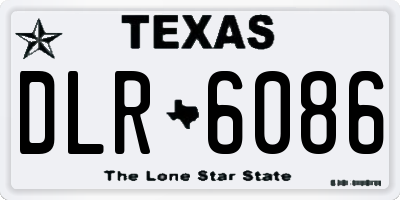 TX license plate DLR6086