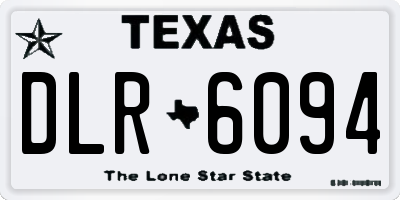 TX license plate DLR6094