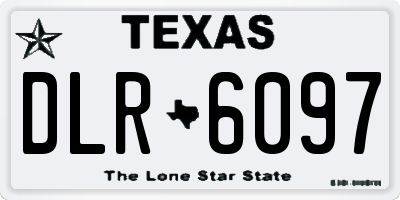 TX license plate DLR6097