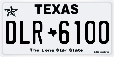 TX license plate DLR6100