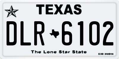 TX license plate DLR6102