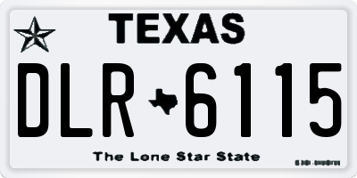 TX license plate DLR6115