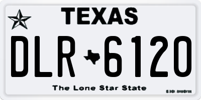 TX license plate DLR6120