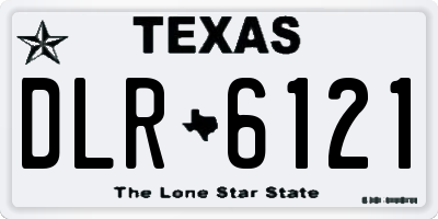 TX license plate DLR6121
