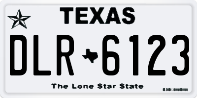 TX license plate DLR6123