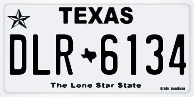 TX license plate DLR6134