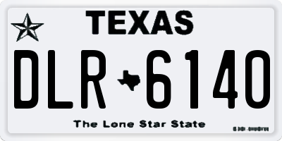 TX license plate DLR6140
