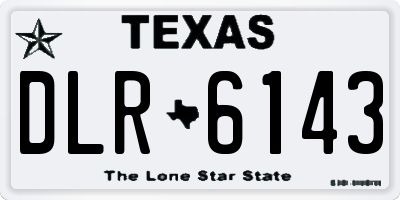 TX license plate DLR6143