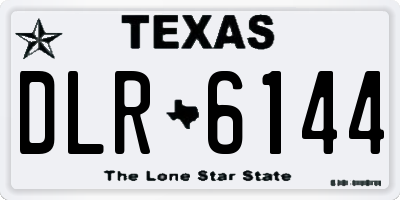 TX license plate DLR6144