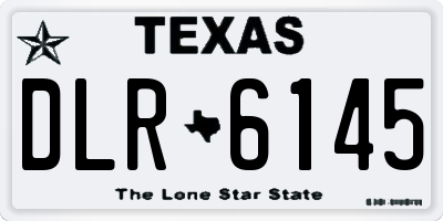 TX license plate DLR6145