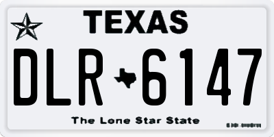 TX license plate DLR6147