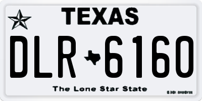 TX license plate DLR6160
