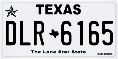 TX license plate DLR6165